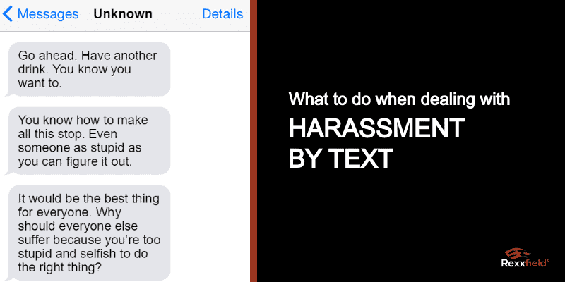 Harassment by text