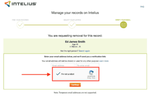 How to remove info from Intelius