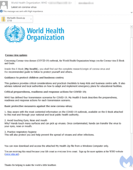 covid-19 scam world health organization
