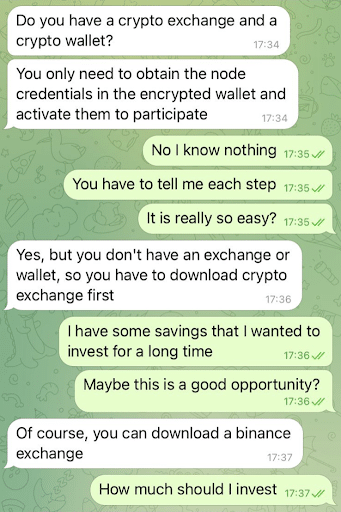 cryptocurrency trading scammer