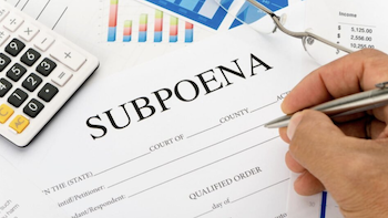 subpoena to trace ip address