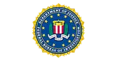 Seal of the United States Federal Bureau of Investigation (FBI), featuring a red, white, and blue shield, a laurel wreath, and the words “Department of Justice, Federal Bureau of Investigation” encircled by a gold border with stars.